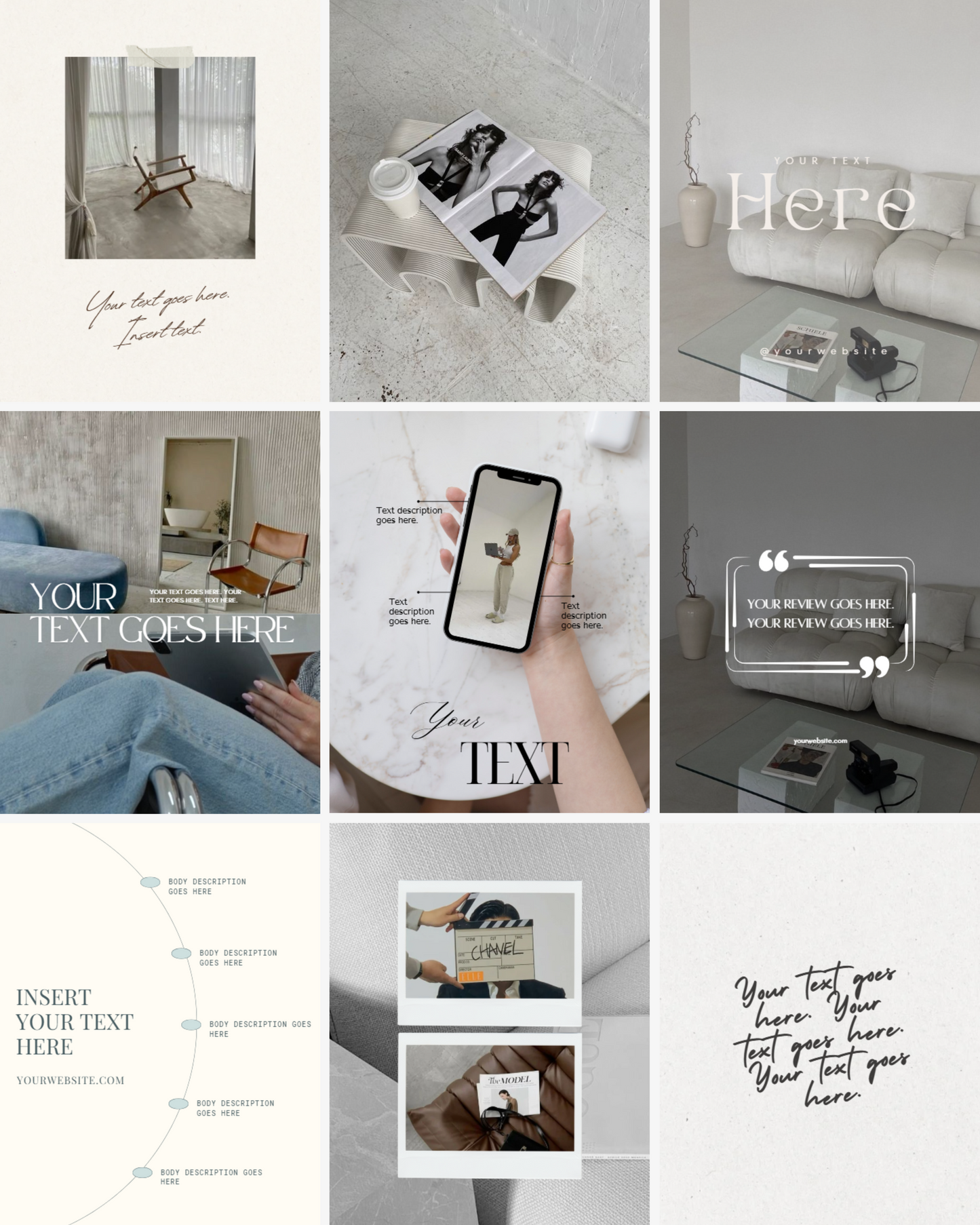 INSTAGRAM FEED TEMPLATE PACK